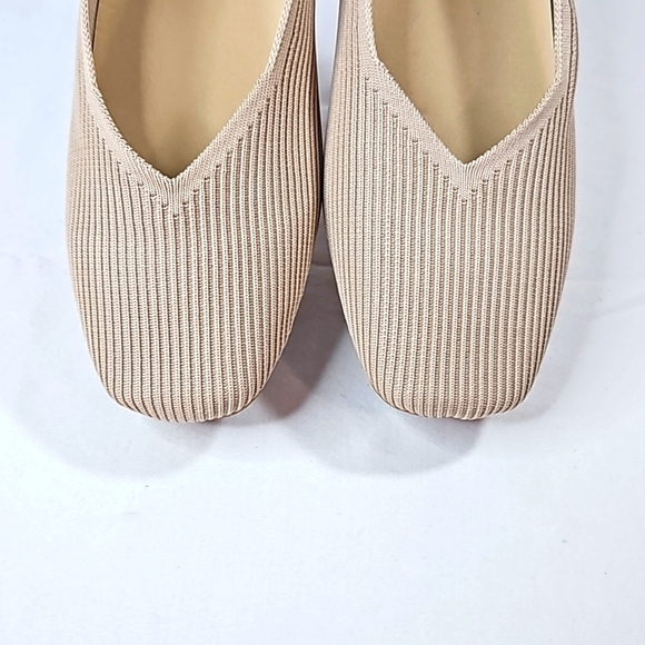 Arromic Tan Square Toe Flats Size 10 - Picture 2 of 8